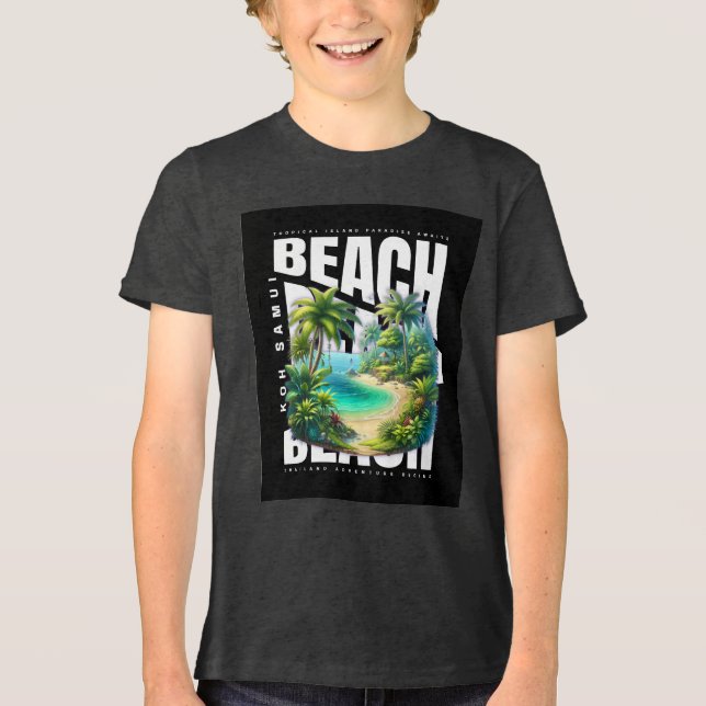 Koh Samui Island Thailand Tri-Blend Shirt (Front)