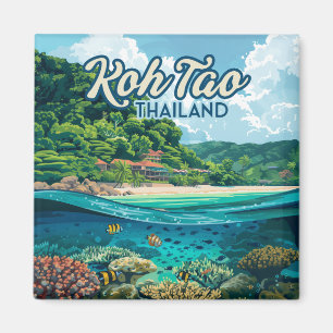 Koh Tao Thailand Asia Scuba Diving Beach Island Magnet