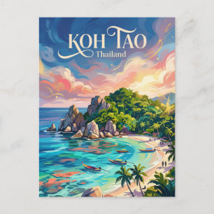 Koh Tao Thailand Postcard