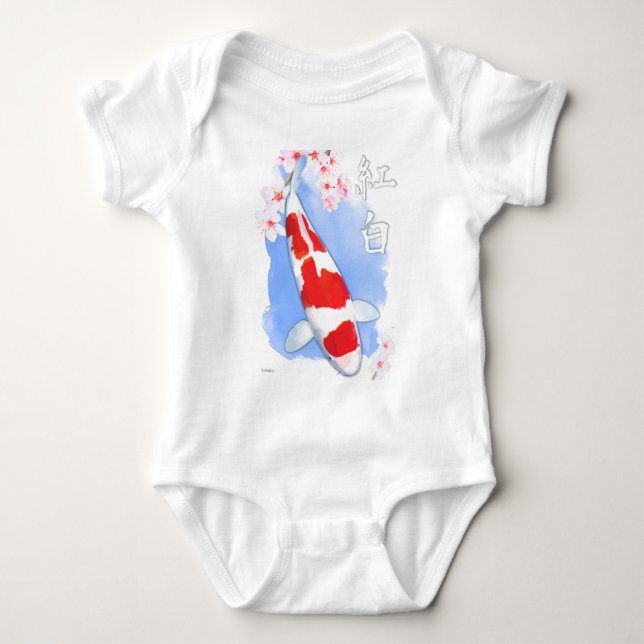 Kohaku Koi Baby Bodysuit (Front)