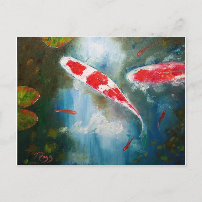 Kohaku Koi Postcard (Front)