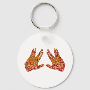 Kohen Hands Key Ring