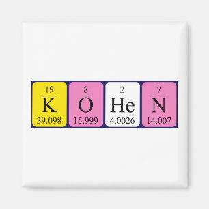 Kohen periodic table name magnet