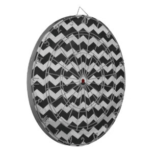 Kohl Black Chevron Pattern Dartboard