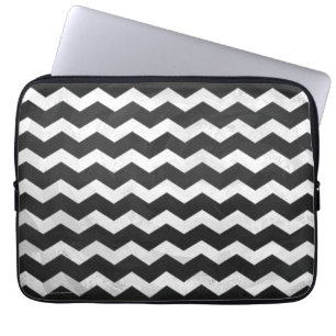 Kohl Black Chevron Pattern Laptop Sleeve