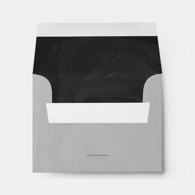 Kohl Black Monogram Personalised Envelopes (Back (Bottom))