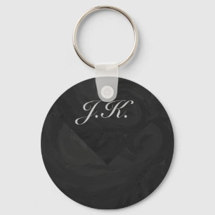 Kohl Black Monogram Personalised Key Ring