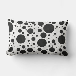 Kohl Black Polka Dot Pattern Lumbar Cushion