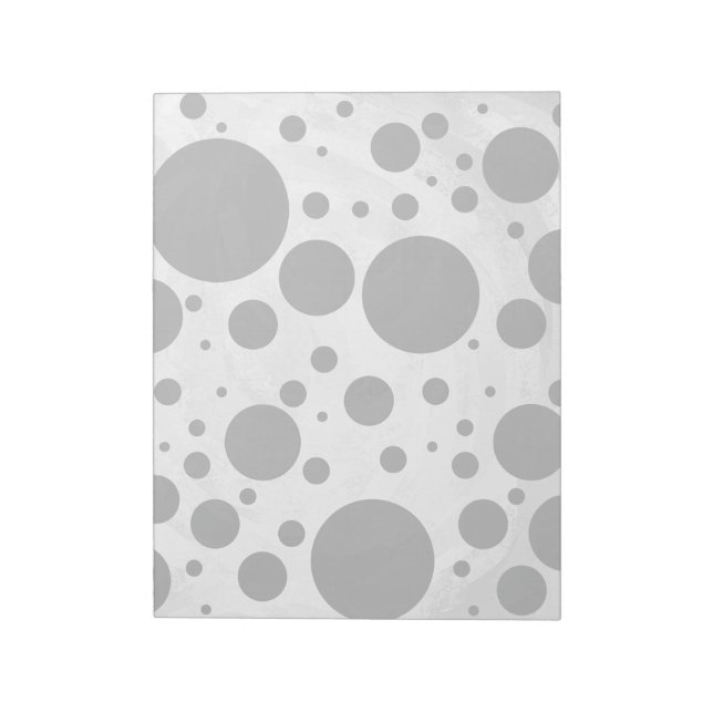Kohl Black Polka Dot Pattern Notepad (Rotated)