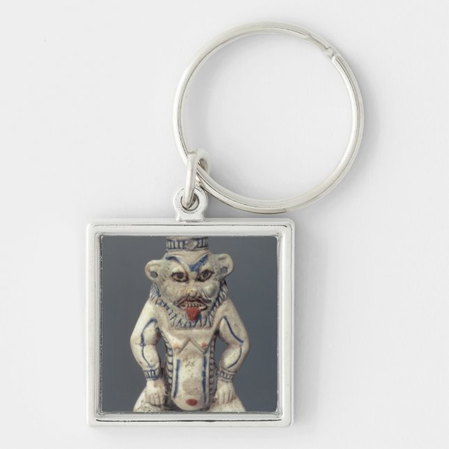 Kohl Pot, depicting the Egyptian household god Bes Key Ring (Front)