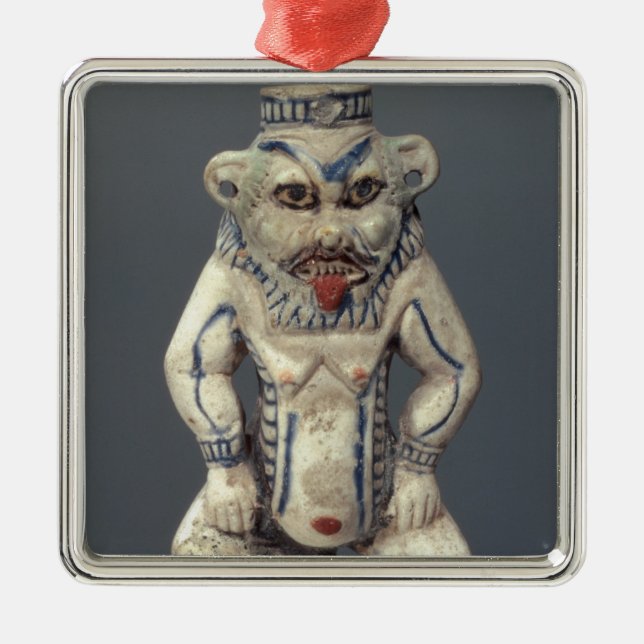 Kohl Pot, depicting the Egyptian household god Bes Metal Tree Decoration (Front)