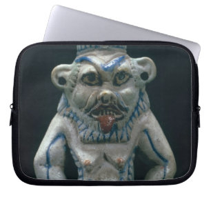 Kohl pot in the form of the god Bes, New Kingdom, Laptop Sleeve