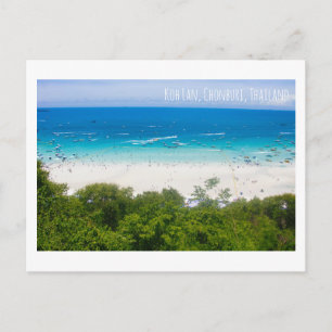 KohLan island Thailand tourist attraction postcard