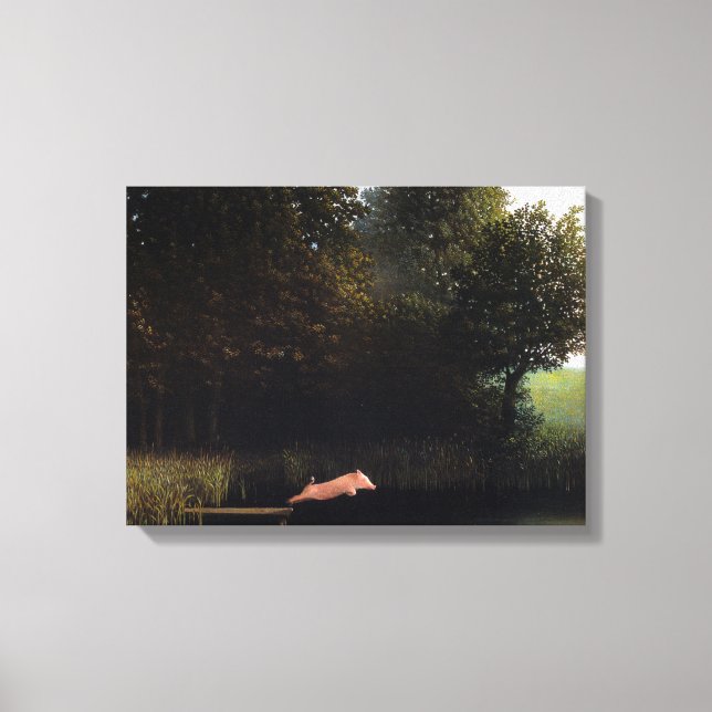 Kohler Pig Painting Canvas Print (Front)
