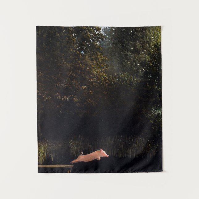 Kohler Pig Painting Tapestry (Front)