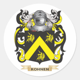 Kohnen Coat of Arms (Family Crest) Classic Round Sticker