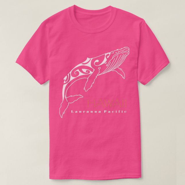 Kohola Hawaii Tribal Tattoo Humpback Whale Design T-Shirt (Design Front)