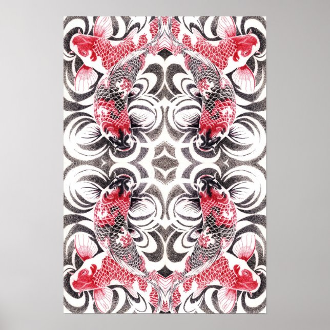 koi2poster15by22mirror4 poster (Front)