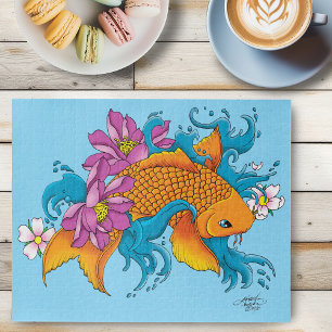 Koi and Flowers Jigsaw Puzzle