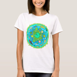 Koi and Goldfish Circular Pond T-Shirt
