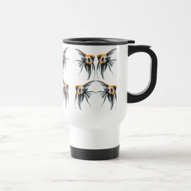 Koi Angelfish Travel Mug (Right)