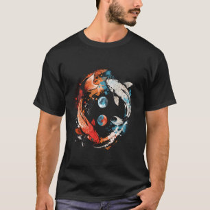 Koi Asian Carp Yin Yang Japanese Koi Carp Fish Koi T-Shirt