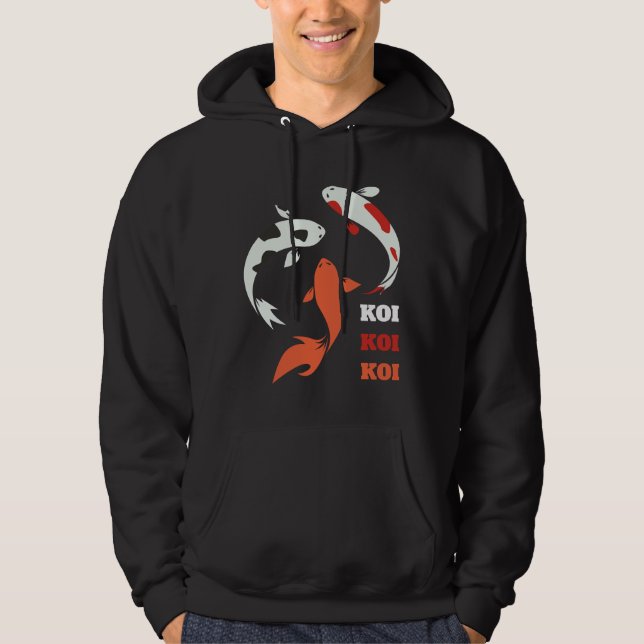 Koi Asian Fish Hoodie (Front)
