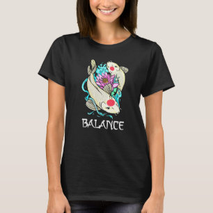Koi - Balance - Minimalist - Peace - Fish - Petsho T-Shirt