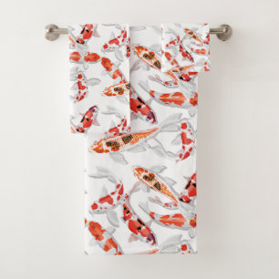 Koi Bath Towel Set