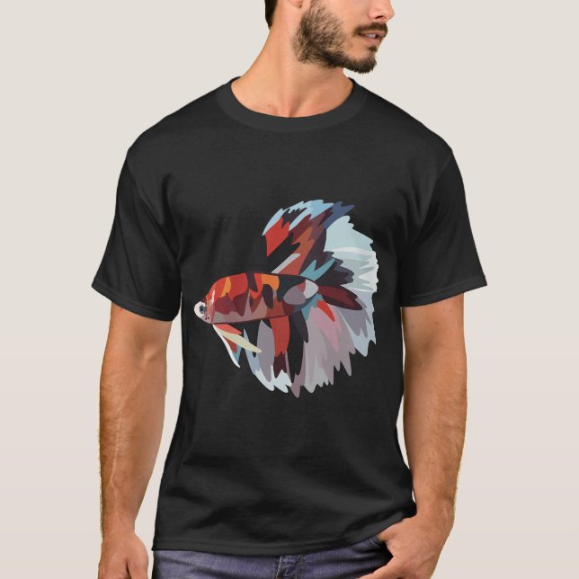 Koi Betta Fish - Digital Illustration T-Shirt (Front)
