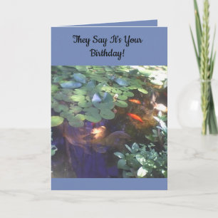 Koi Birthday Card