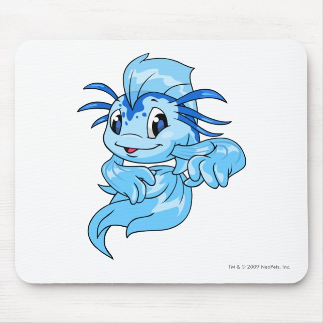 Koi Blue Mouse Mat (Front)