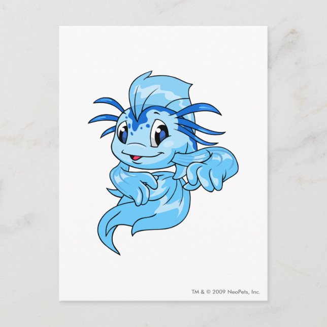Koi Blue Postcard (Front)