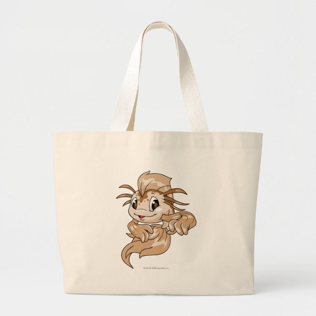Koi Brown Large Tote Bag (Front)