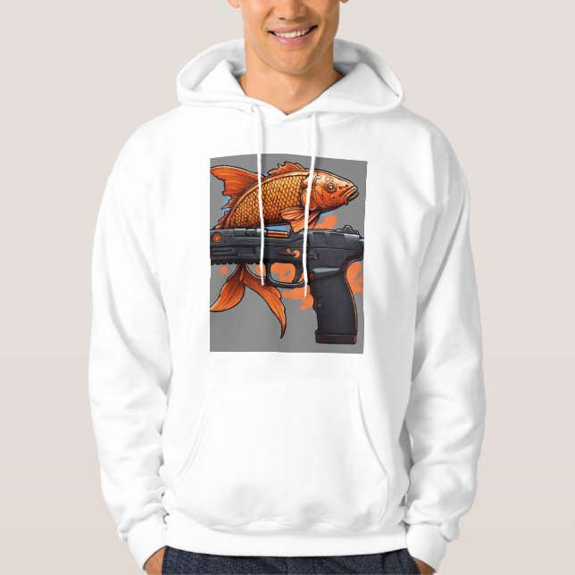 Koi Calibe Fish Design Hoodie T-Shirt (Front)