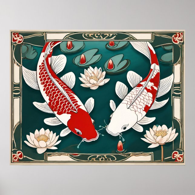 Koi Carp Archival Print (Front)