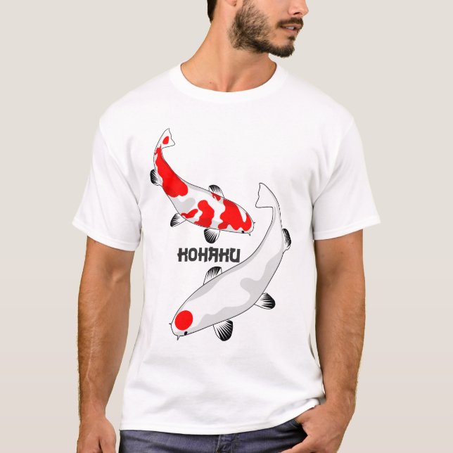 KOI Carp Fish - Nishikigoi KOHAKU 1 T-Shirt (Front)