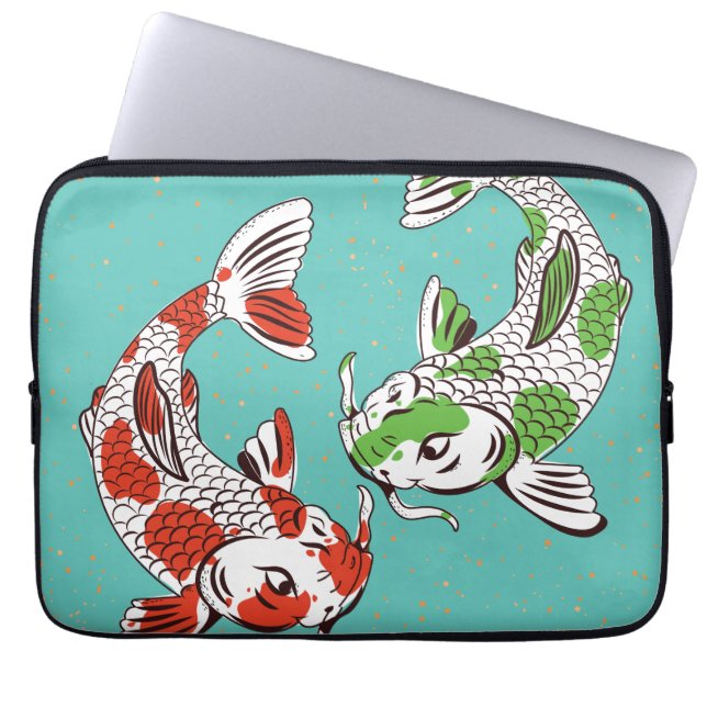 Koi Carp Laptop Sleeve (Front)