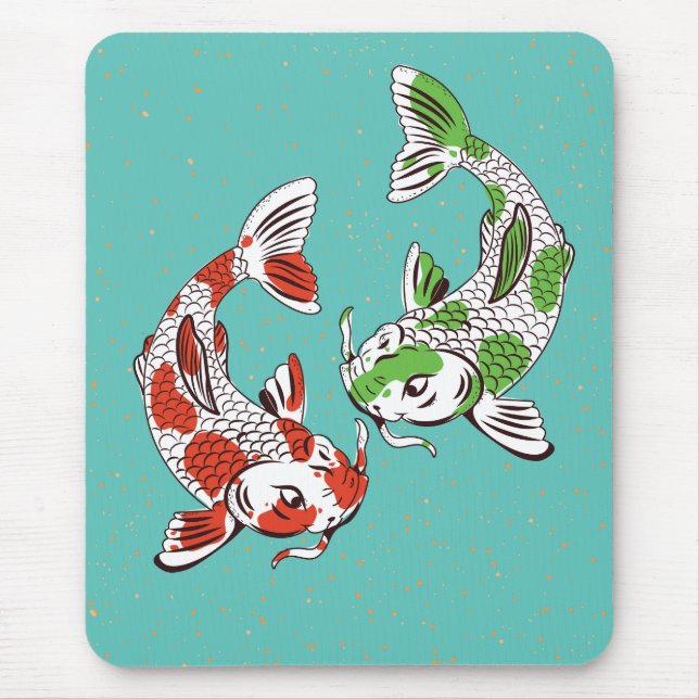 Koi Carp Mouse Mat (Front)