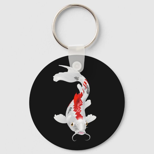 Koi carp oriental fish key ring (Front)