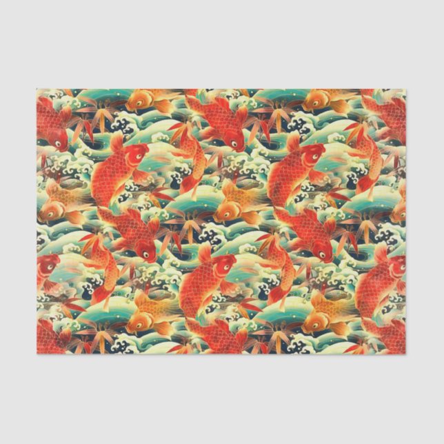 Koi carp Tissue Paper (Front)