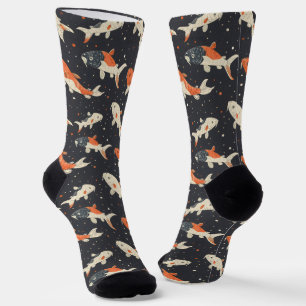 Koi Carps Pattern Socks