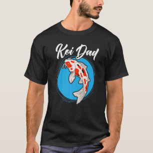 Koi Dad Japanese Koi Carp Nishikigoi Fish Fathers T-Shirt