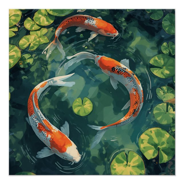 KOI FISH ANIMALS POSTER (Front)