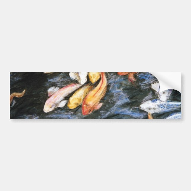 Koi Fish Bumper Sticker (Front)