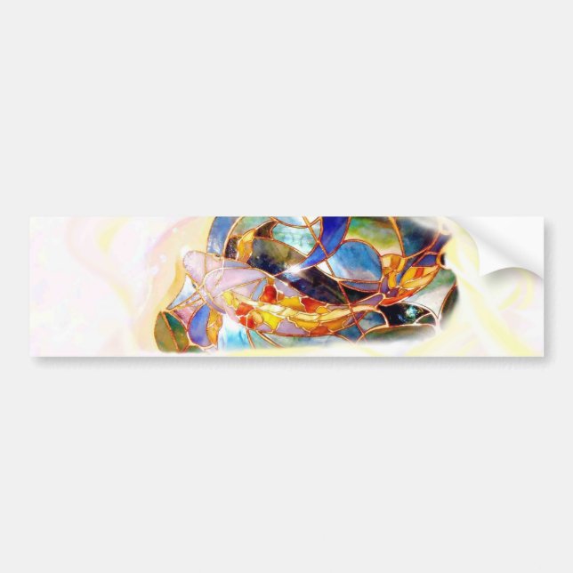 KOI FISH  Bumper Sticker (Front)