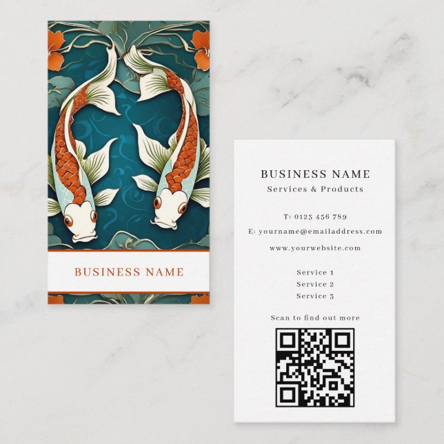 Koi Fish Business Card (Front/Back)
