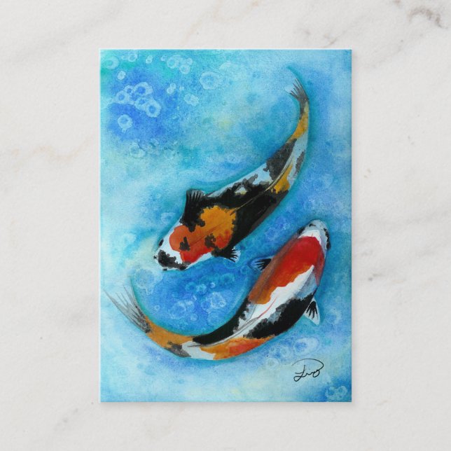 Koi Fish Business Card (Front)