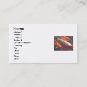 Koi Fish Business Card