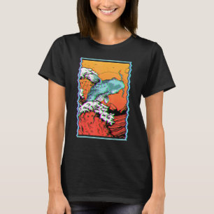 Koi Fish Carp Fishing Japanese Great Wave Off Kana T-Shirt